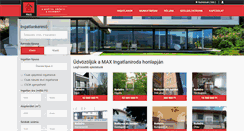 Desktop Screenshot of max-ingatlan.hu
