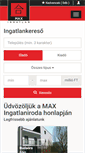 Mobile Screenshot of max-ingatlan.hu
